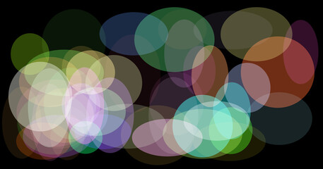 Colorful overlapping circles