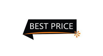 Best Price Banner on White Background