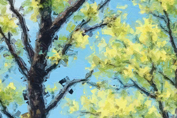 Various oil paintings, flowers, chrysanthemums, lakes, forests, landscapes, swallows, tulips, pandas