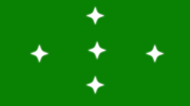 Animation blink twinkle star particle graphic movement appear on green screen flash bright background.star sparkle vector doodles,glowing light effect,retro shine movement,fast glowing line motion.4K