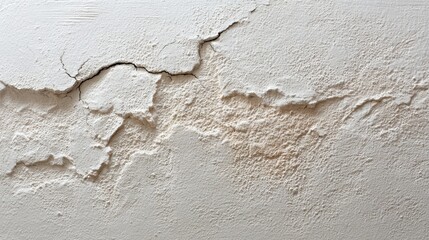Obraz premium Minimalist Plaster Wall With Cracks and Creamy White Shading Showcases Texture and Color in a Simple Setting