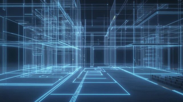 建物内部を表現した建築BIMデータ