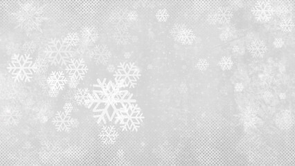 Winter background year end sale design displays snowflakes on a bright gray abstract illustration, creating a festive seasonal look Winter year end sale background with blank space
