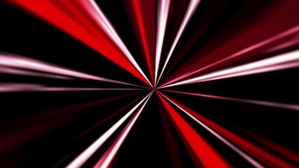 Abstract Red and White Light Rays Bursting from Center on Black Background. - Powered by Adobe