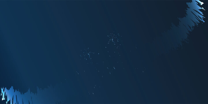 A dark blue abstract background with light blue spiky textures in the corners and faint specks in the center, creating a mysterious and digital atmosphere.