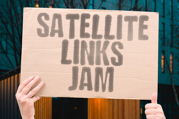 "Satellite Links Jam" Interference threatens navigation and communications services. SATELLITES. JAMMING. NAVIGATION. COMMS. SECURITY.