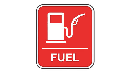 Vector illustration of a secure petrol gas pump with a safety padlock icon on a web design symbol button