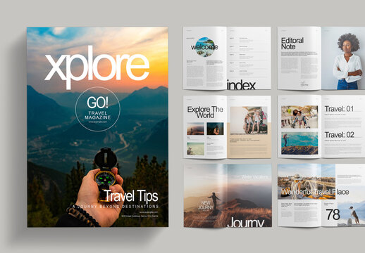 Travel and Toure Magazine Template