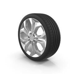 Fototapeta premium Car tire with rim