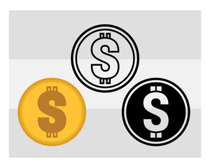 Dollar svg, Money, Dollar Currency, Cash Bundle, Money Roll, Dollar Silhouette, Hundred Dollar, Us Dollar Outline, Clipart,