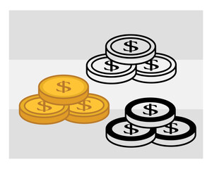 Dollar svg, Money, Dollar Currency, Cash Bundle, Money Roll, Dollar Silhouette, Hundred Dollar, Us Dollar Outline, Clipart,