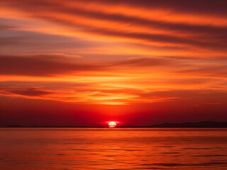 Fototapeta premium sunset over the sea