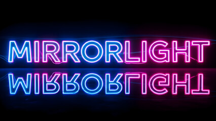 Obraz premium A neon sign displaying the word 