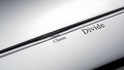 Two instances of the word Chasm on a document