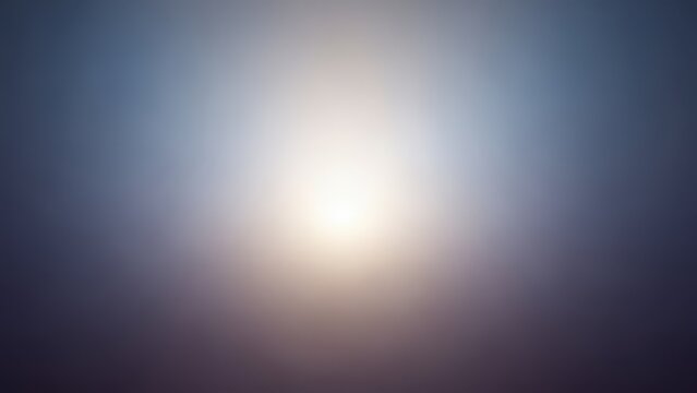 Abstract atmospheric gradient featuring a central soft light source, transitioning from deep blue to warm white, ideal for peaceful and modern digital designs.