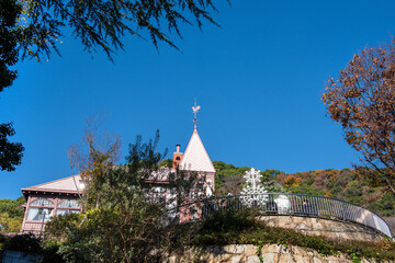 The white church at  Kobe Japan.