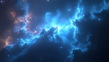 Fototapeta premium Futuristic galaxy wallpaper