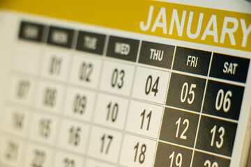 Calender close up background for business schedule planning appointment meeting concept