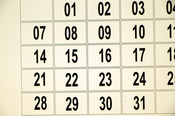 Calender close up background for business schedule planning appointment meeting concept