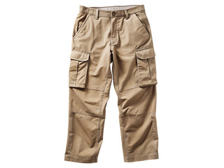 A Pair of Khaki Trousers Ready for Adventure  isolated on white background ,PNG. AI Generated