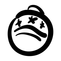 Whimsical Hand-Drawn Christmas Ball Illustration