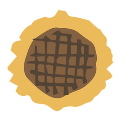 やさしいひまわり シンプルシリーズ｜ひまわりの花（単体） / Gentle Sunflower Simple Series – Sunflower Flower