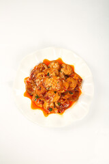 Chinese Oyster Mushroom with Apricot Sauce
