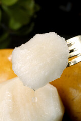 Fresh Juicy Pear on Fork - Laiyang Shandong Healthy Fruit