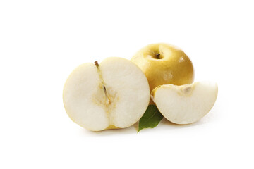 Fresh Yellow Pears from Laiyang, Shandong - Whole and Sliced