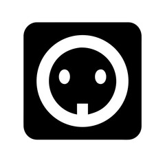 Obraz premium outlet power socket icon design