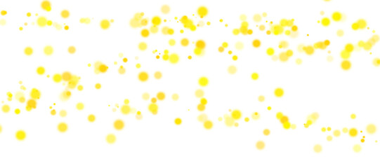 Yellow bokeh PNG. Soft blurred yellow bokeh light glow on transparent background.