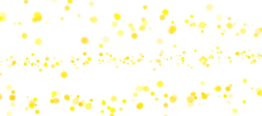 Yellow bokeh PNG. Soft blurred yellow bokeh light glow on transparent background.