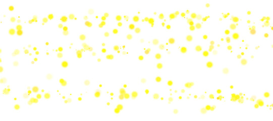 Yellow bokeh PNG. Soft blurred yellow bokeh light glow on transparent background.