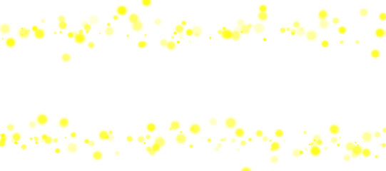 Yellow bokeh PNG. Soft blurred yellow bokeh light glow on transparent background.