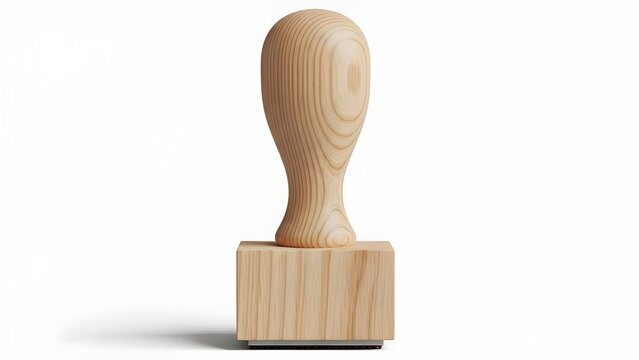 Blank Wooden Craft Stamp Handmade Tool PNG