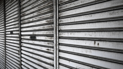 Obraz premium シャッター 不況イメージ