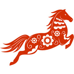 Horse Illustration of the Chinese New Year