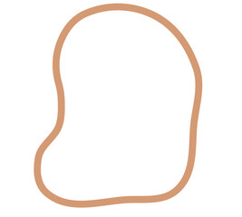 Abstract Organic Blob Shapes Set in Soft Retro Color Palette