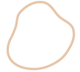 Abstract Organic Blob Shapes Set in Soft Retro Color Palette