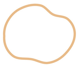 Abstract Organic Blob Shapes Set in Soft Retro Color Palette