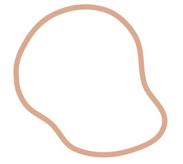 Abstract Organic Blob Shapes Set in Soft Retro Color Palette