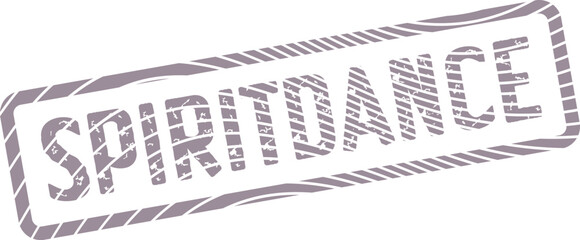 Lively spiritdance event typography stamp for celebration and cultural festival promotion ©  Design_ mn