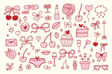 set of birthday icons