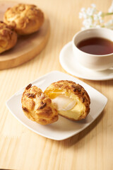 シュー・ア・ラ・クレーム　フランス菓子のイメージ