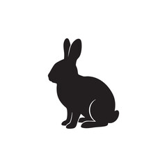Silhouette of a rabbit