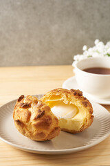 シュー・ア・ラ・クレーム　フランス菓子のイメージ