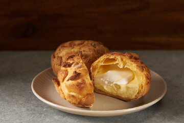 シュー・ア・ラ・クレーム　フランス菓子のイメージ