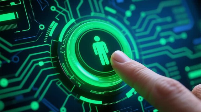 AI recruitment technology system and human resource. Human resources professionals leverage social media and business technology for hiring candidates using digital tools and innovative people