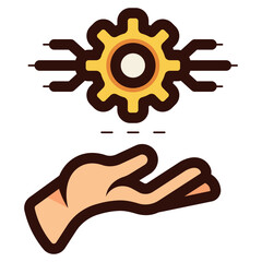 future technology icon illustration