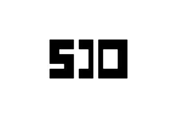 Stylized 510 numeric logo design, bold geometric block lettering, modern minimalist emblem for branding use